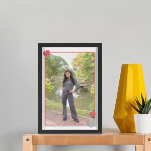 elegant personal wooden photo frame